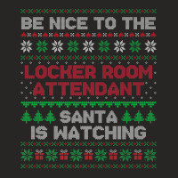 Locker Room Attendant Gift Locker Room Attendant Ugly Xmas Premium T S Ladies Fitted T-shirt | Artistshot