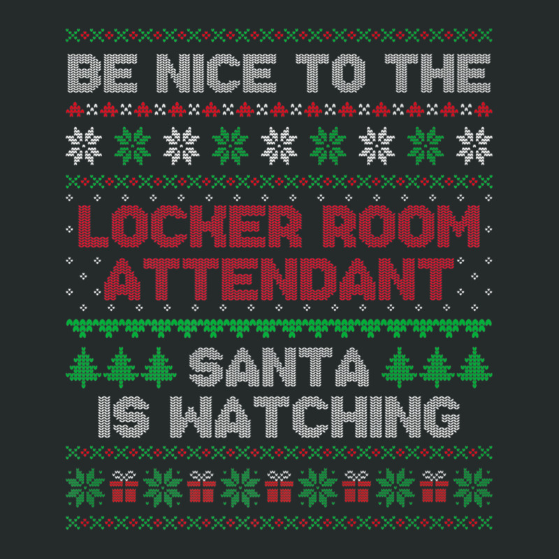 Locker Room Attendant Gift Locker Room Attendant Ugly Xmas Premium T S Women's Triblend Scoop T-shirt by cm-arts | Artistshot