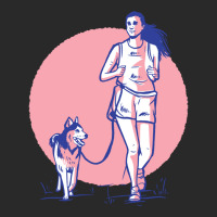 Amazing Woman Running With Her Dog Printed Hat | Artistshot