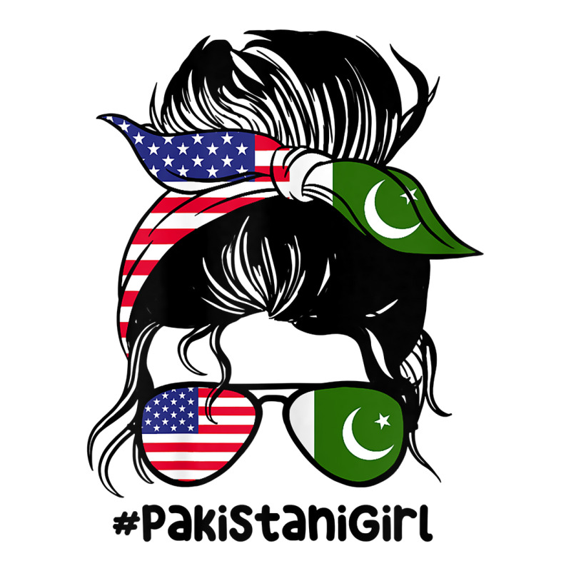 Womens Pakistani Girl Messy Bun Pakistan Heritage T Shirt Youth Zipper Hoodie by cm-arts | Artistshot