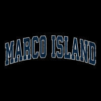 Marco Island Florida Fl Vintage Sports Design Navy Design Sweatshirt Cropped Sweater | Artistshot