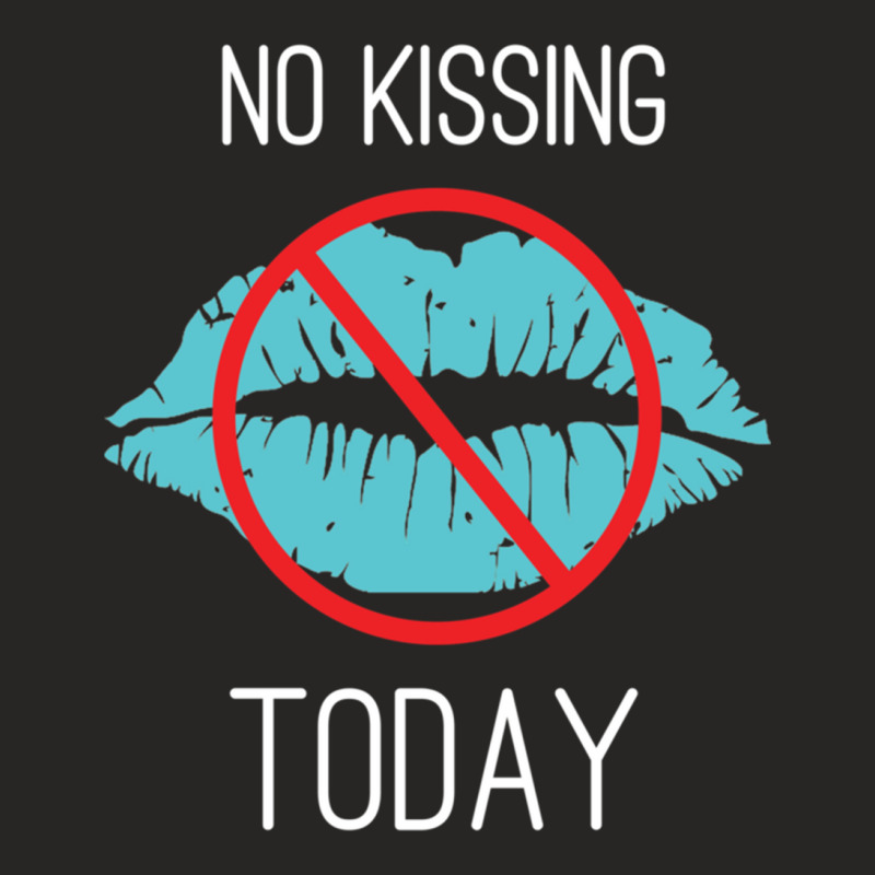 No Kissing Me Funny Pic Ladies Fitted T-Shirt by RILEYALLEN | Artistshot