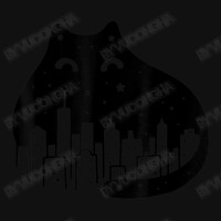 Starry Night Urban City Skyline Black Cat Baby Beanies | Artistshot