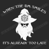 When The Dm Smiles Dungeons Rpg Wizard Dice Dragons Printed Hat | Artistshot