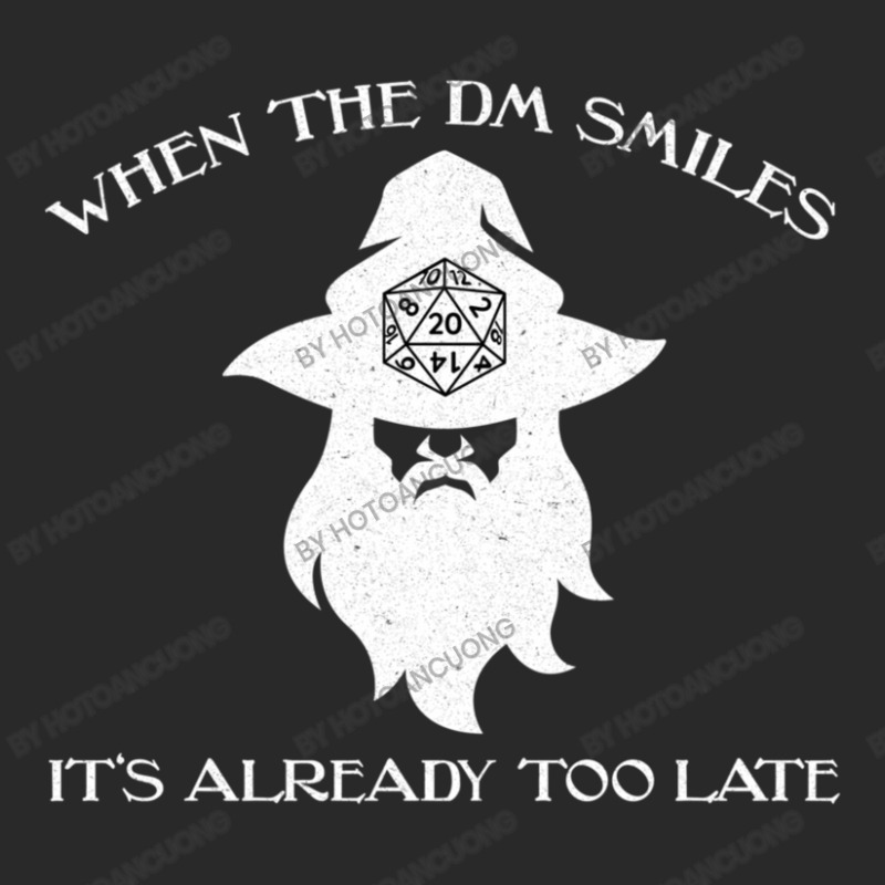 When The Dm Smiles Dungeons Rpg Wizard Dice Dragons Printed hat by hotoancuong | Artistshot