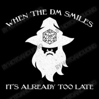 When The Dm Smiles Dungeons Rpg Wizard Dice Dragons Kids Cap | Artistshot