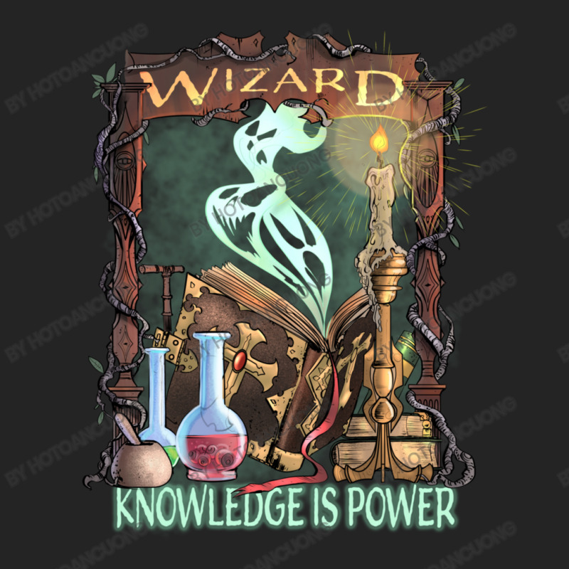 Wizard Knowledge Is Power Dragons D20 Rpg Gamer 3/4 Sleeve Shirt by hotoancuong | Artistshot