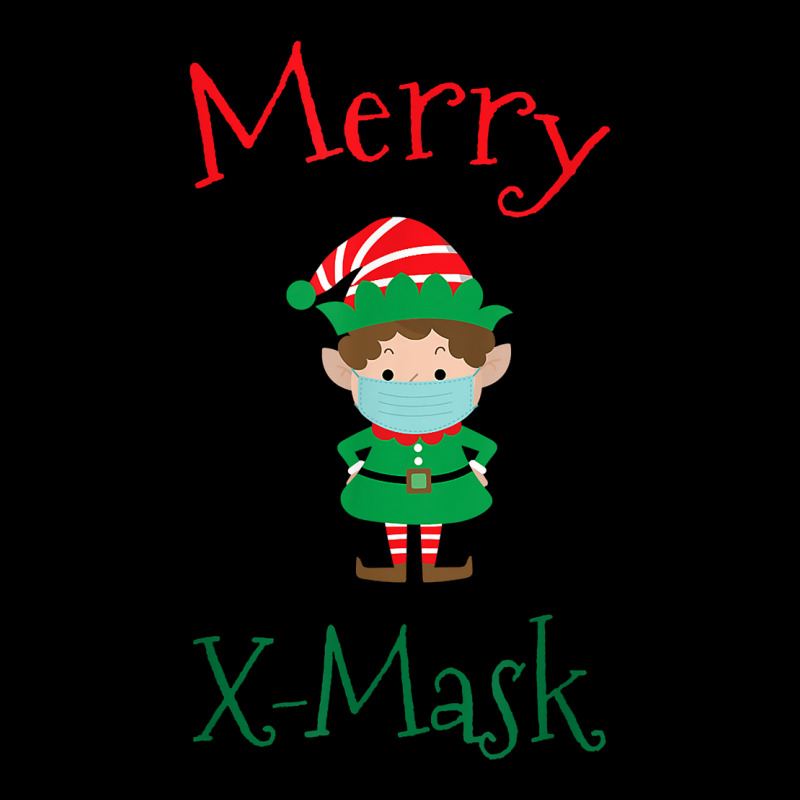 Merry X Mask Funny Christmas Social Distancing Elf Face Mask T Shirt Lightweight Hoodie | Artistshot