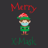 Merry X Mask Funny Christmas Social Distancing Elf Face Mask T Shirt Vintage Hoodie And Short Set | Artistshot