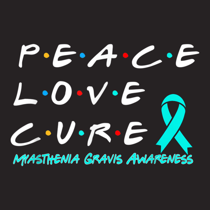 Myasthenia Gravis Awareness Peace Love Cure T Shirt Vintage Cap | Artistshot