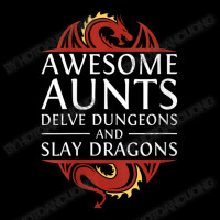 Womens Awesome Aunts Delve Dungeons And Slay Dragons Rpg Gaming V-neck Youth Zipper Hoodie | Artistshot