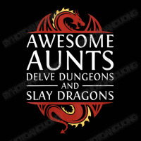 Womens Awesome Aunts Delve Dungeons And Slay Dragons Rpg Gaming V-neck Toddler 3/4 Sleeve Tee | Artistshot