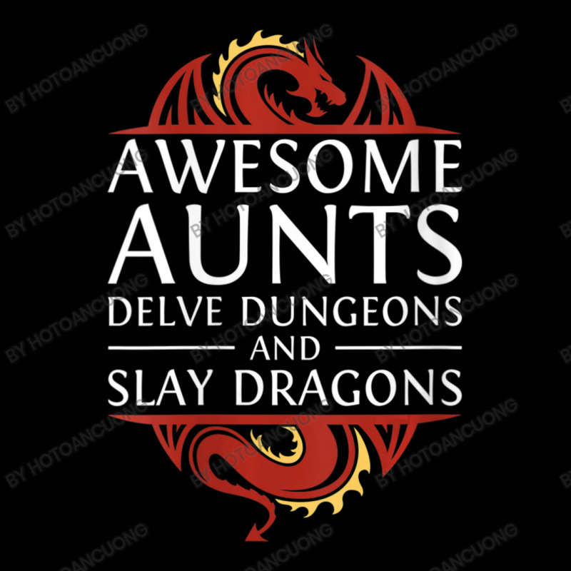 Womens Awesome Aunts Delve Dungeons And Slay Dragons Rpg Gaming V-neck Toddler 3/4 Sleeve Tee by hotoancuong | Artistshot