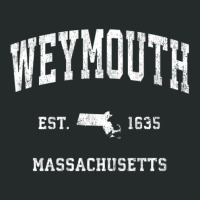 Weymouth Massachusetts Ma Vintage Athletic Sports Women's Triblend Scoop T-shirt | Artistshot