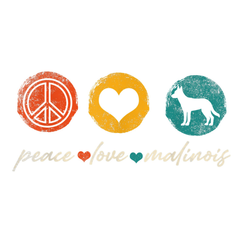 Vintage Peace Love Malinois Dog Lover Gifts T Shirt Women's Pajamas Set by cm-arts | Artistshot