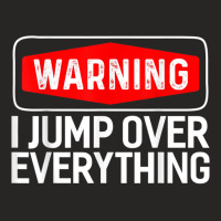 Parkour Warning I Jump Over Everything Free Running T Shirt Ladies Fitted T-shirt | Artistshot