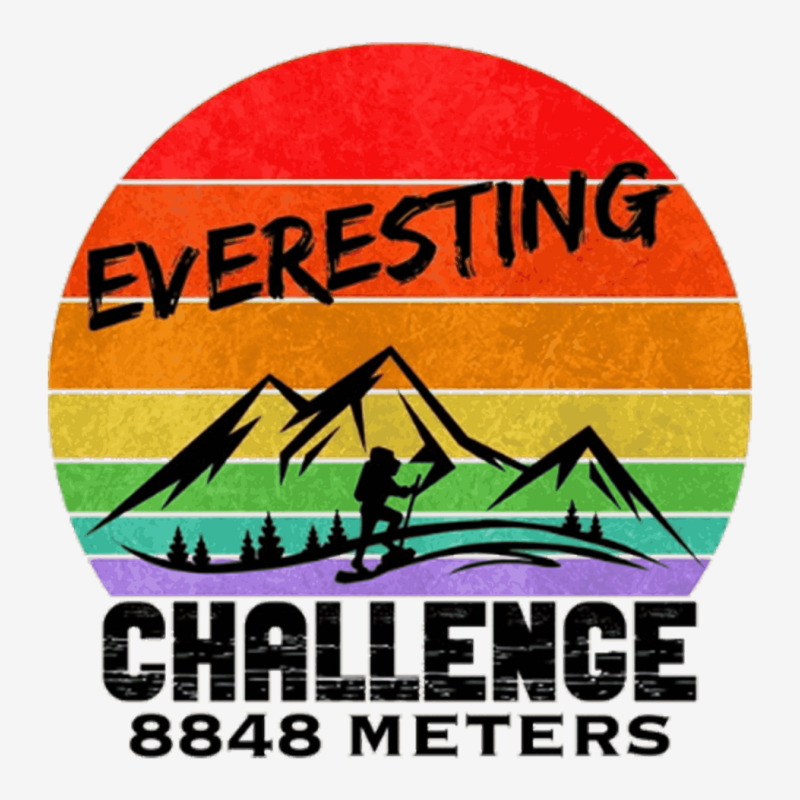 Everesting Challenge 8848 Meters, Hiker Vintage Sunset Accessory ...