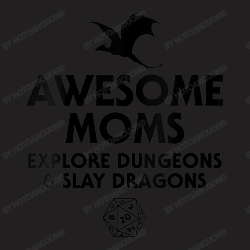 Womens Awesome Moms Explore Dungeons And Slay Dragons, Dragon Mom V-ne T-Shirt by hotoancuong | Artistshot