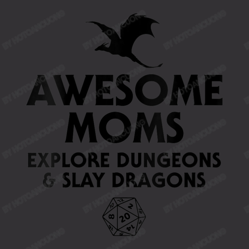 Womens Awesome Moms Explore Dungeons And Slay Dragons, Dragon Mom V-ne Vintage Hoodie by hotoancuong | Artistshot