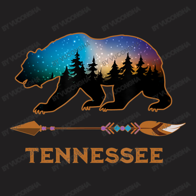 Tennessee Black Bear Wildlife Starry Night Sky Souvenir T-shirt | Artistshot