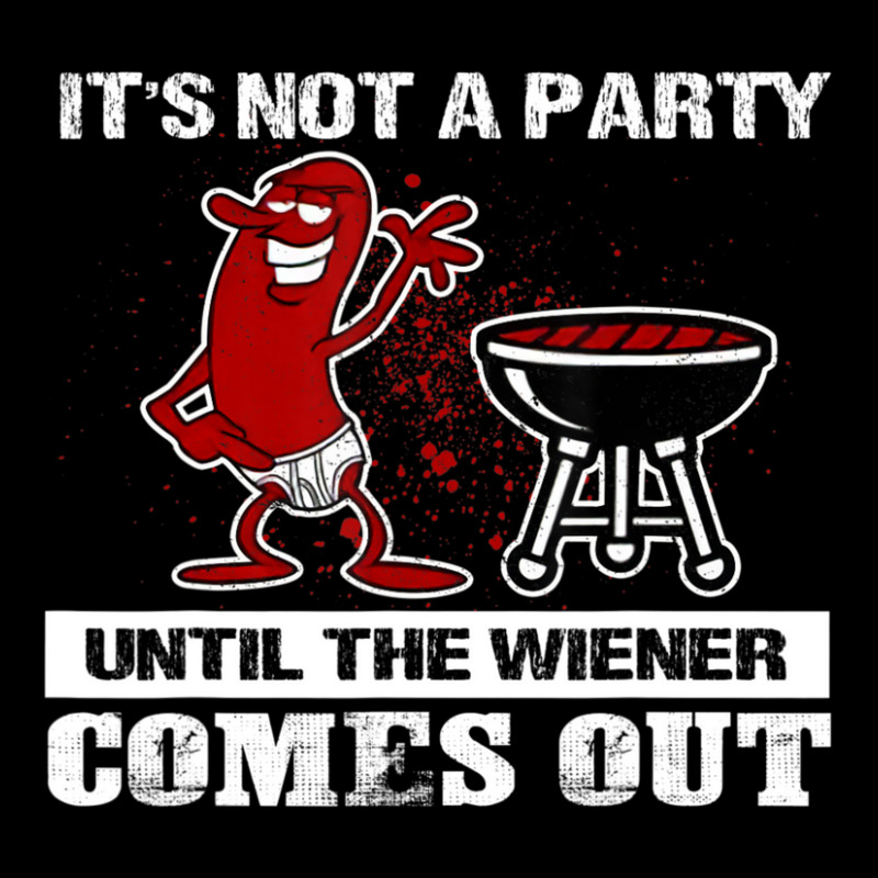 It's Not A Party Until The Wiener Comes Out Hot Dog Bbq Adjustable Cap by Konlasa6638 | Artistshot