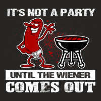 It's Not A Party Until The Wiener Comes Out Hot Dog Bbq Ladies Fitted T-shirt | Artistshot