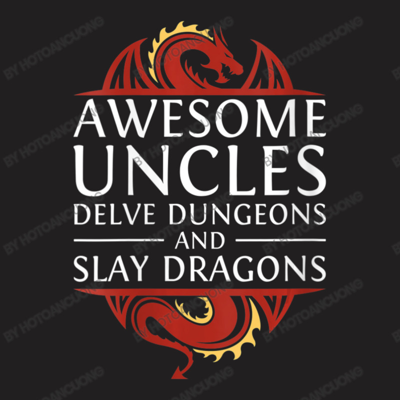 Womens Awesome Uncles Delve Dungeons And Slay Dragons Rpg Gaming V-nec T-Shirt by hotoancuong | Artistshot