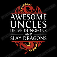 Womens Awesome Uncles Delve Dungeons And Slay Dragons Rpg Gaming V-nec Cropped Sweater | Artistshot