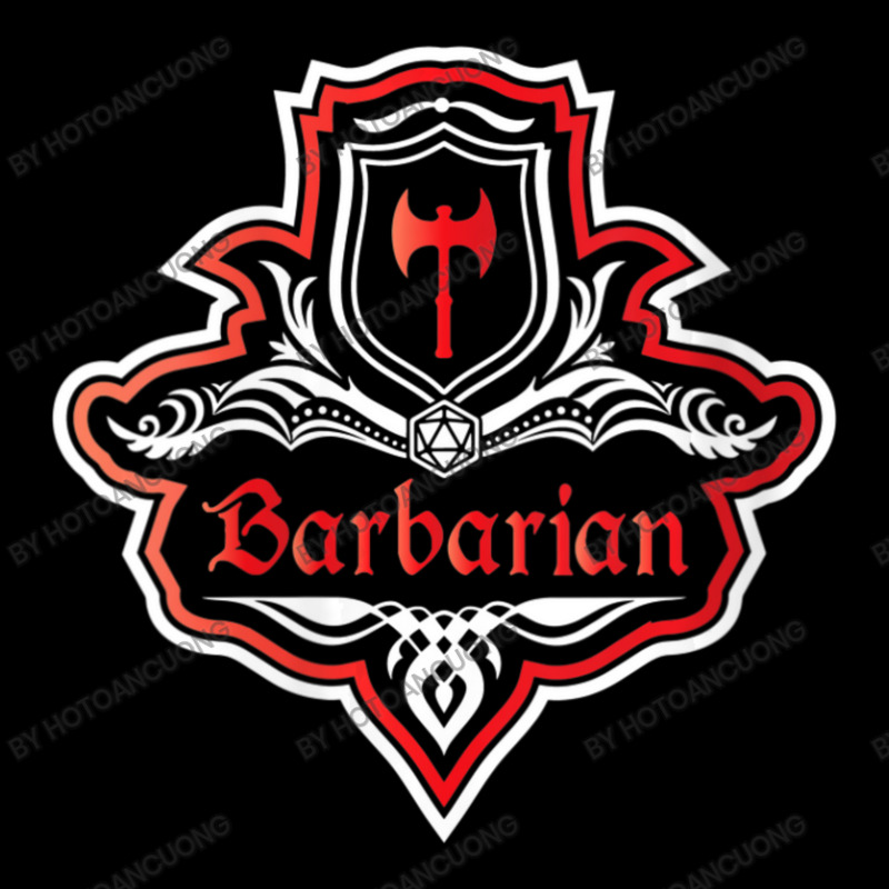 Womens Barbarian Class Emblem Dungeons And Rpg Dragons V-neck Zipper Hoodie by hotoancuong | Artistshot