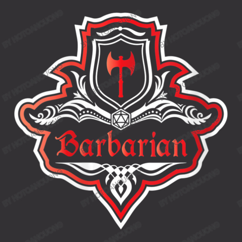 Womens Barbarian Class Emblem Dungeons And Rpg Dragons V-neck Vintage Hoodie by hotoancuong | Artistshot