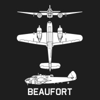 Bristol Beaufort British Ww2 Torpedo Bomber Plane Cutout Silhouettes G Classic T-shirt | Artistshot