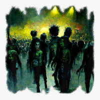 Zombies In A Rock Concert. Good Time For The Non Living T Shirt Ladies Fitted T-shirt | Artistshot