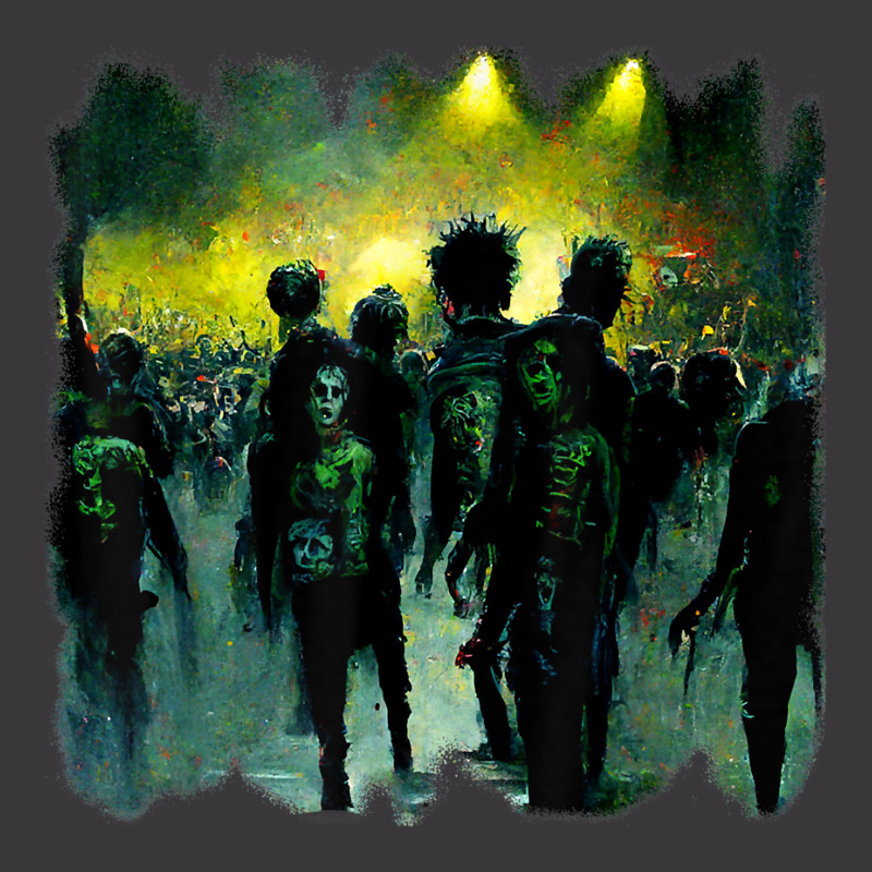 Zombies In A Rock Concert. Good Time For The Non Living T Shirt Ladies Curvy T-Shirt by cluniepfa | Artistshot