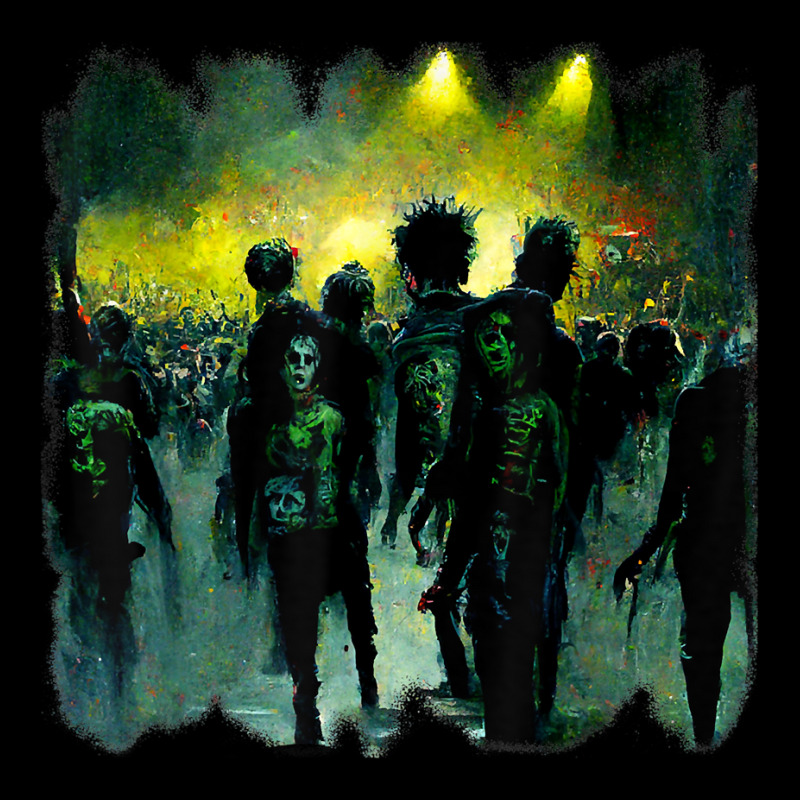 Zombies In A Rock Concert. Good Time For The Non Living T Shirt Legging by cluniepfa | Artistshot