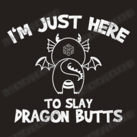 Womens Because I'm The Dm Dungeons Rpg Dice Cute Dragons V-neck Tank Top | Artistshot