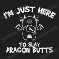 Womens Because I'm The Dm Dungeons Rpg Dice Cute Dragons V-neck Classic T-shirt | Artistshot