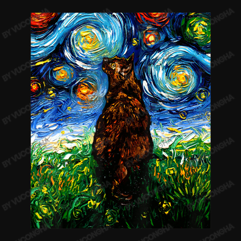 Tortoiseshell Tortie Starry Night Kitty Cat Art By Aja Crop Top by vucongha | Artistshot