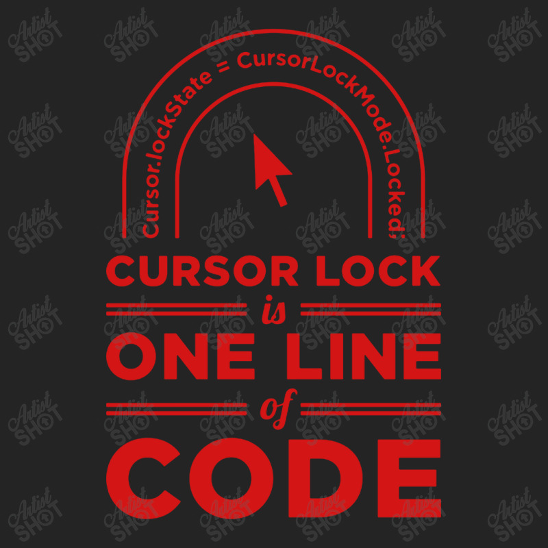 Cursor Lock Is One Line Of Code 3/4 Sleeve Shirt | Artistshot