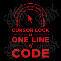 Cursor Lock Is One Line Of Code Zipper Hoodie | Artistshot