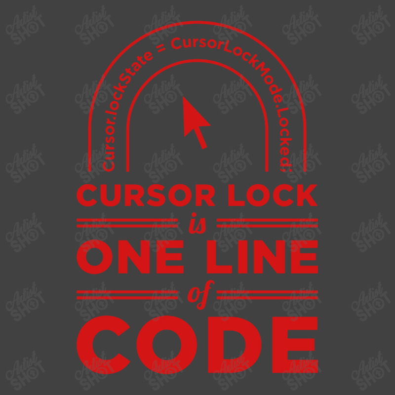 Cursor Lock Is One Line Of Code Vintage T-shirt | Artistshot