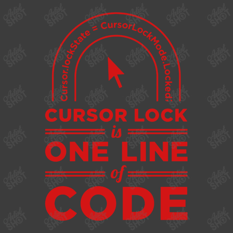 Cursor Lock Is One Line Of Code Men's Polo Shirt | Artistshot