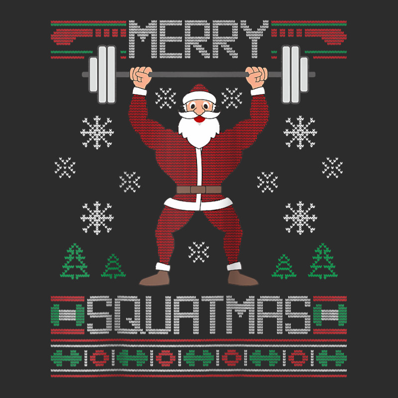 Merry Squatmas Ugly Christmas Sweater Squat Gym Santa Claus Raglan Bas Exclusive T-shirt by cm-arts | Artistshot