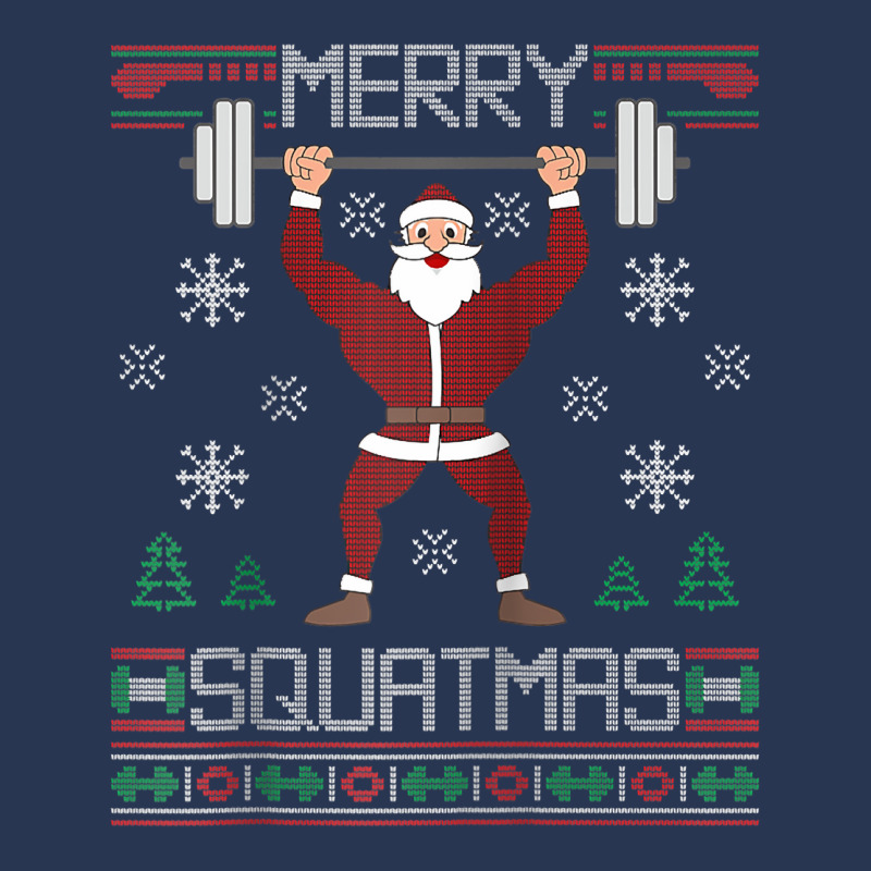 Merry Squatmas Ugly Christmas Sweater Squat Gym Santa Claus Raglan Bas Men Denim Jacket by cm-arts | Artistshot