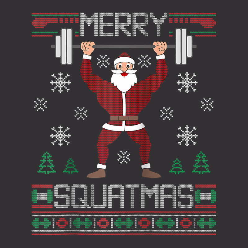 Merry Squatmas Ugly Christmas Sweater Squat Gym Santa Claus Raglan Bas Vintage Short by cm-arts | Artistshot