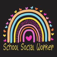 School Social Worker Rainbow T-shirt | Artistshot