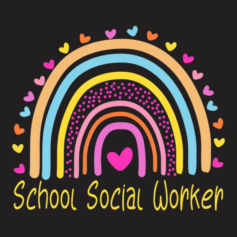 School Social Worker Rainbow T-Shirt by kentuckykonpha9 | Artistshot