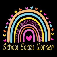 School Social Worker Rainbow Pocket T-shirt | Artistshot