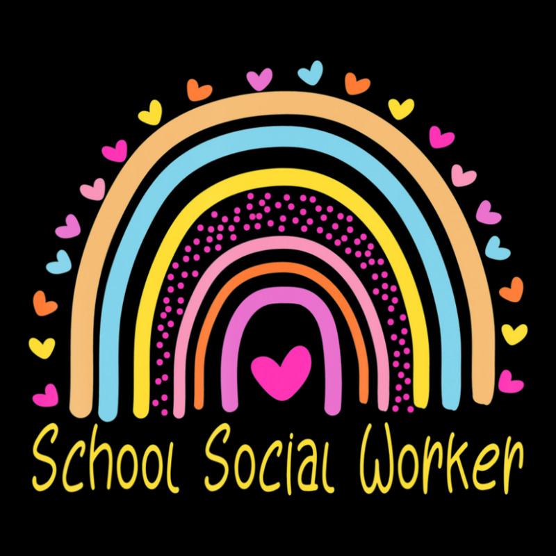 School Social Worker Rainbow V-Neck Tee by kentuckykonpha9 | Artistshot