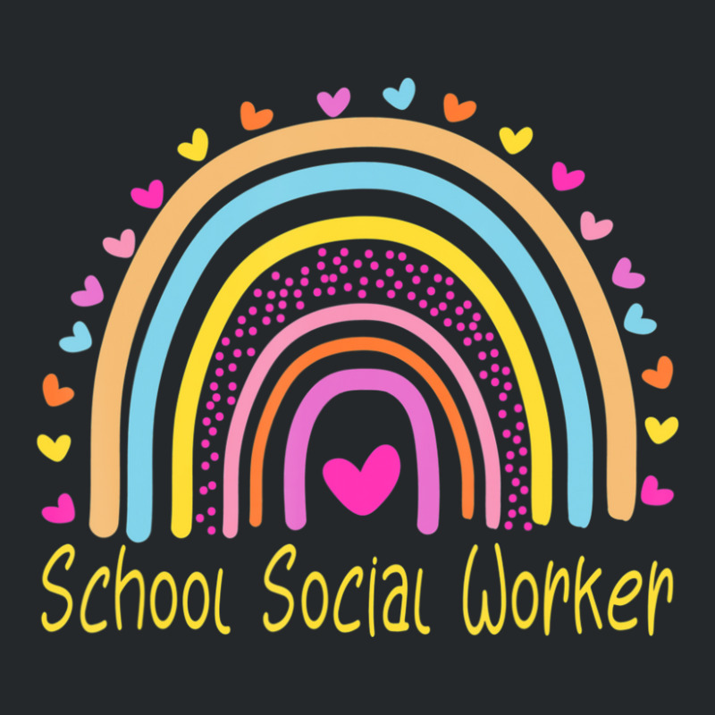 School Social Worker Rainbow Crewneck Sweatshirt by kentuckykonpha9 | Artistshot