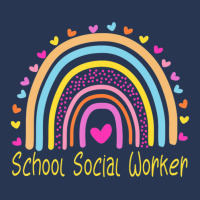 School Social Worker Rainbow Men Denim Jacket | Artistshot